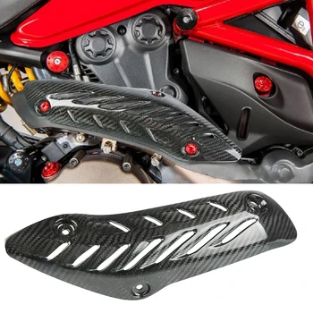 

FOR DUCATI Monster 821 1200 Monster1200 2014-2017 2015 2016 Motorcycle Carbon Fiber Muffler Pipe Exhaust Heat Shield Cover Guard