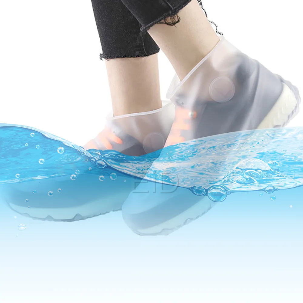Shoe Covers Boots Waterproof Silicone Unisex Indoor Outdoor Rainy Day Reusable