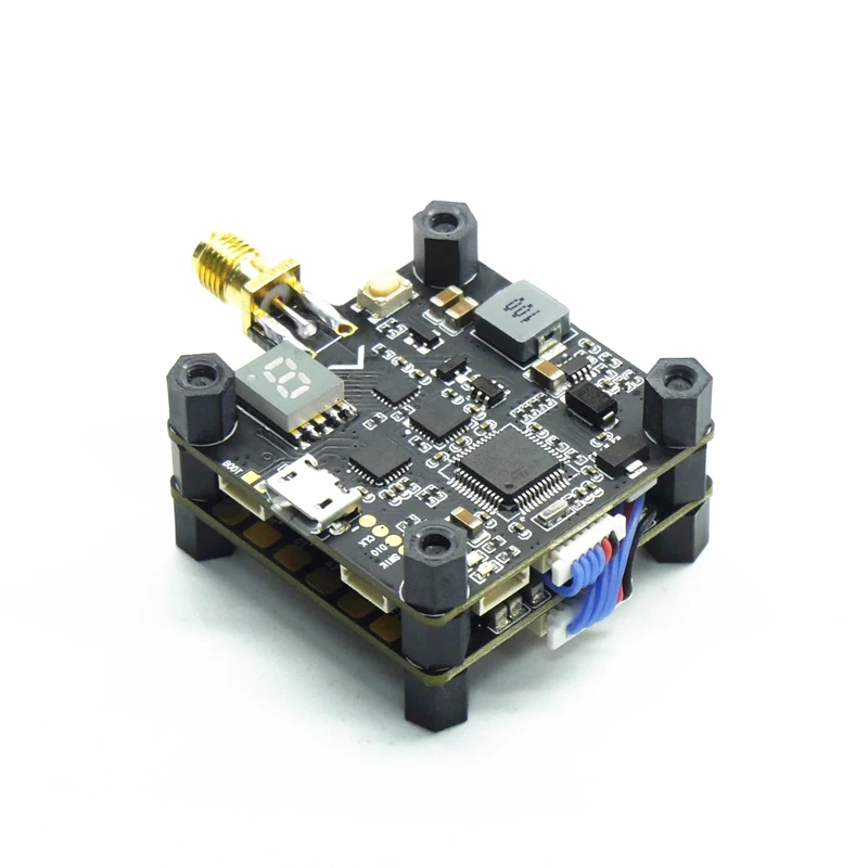 1Set Omnivid F3 Flight Tower F303 FC+BLHELI_S 20A ESC+5.8G 40ch Image Transmission Spare Parts for RC Racing FPV Drone