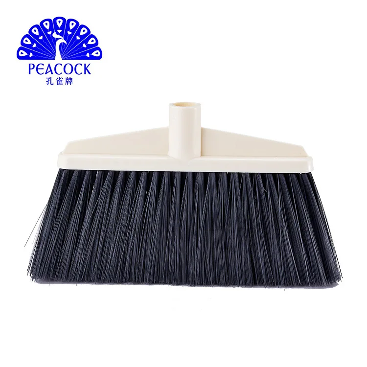 Manufacturers Direct Selling Plastic Broom High Quality Black And White with Pattern Marble Scan Broom Wholesale Cleaning Reprov
