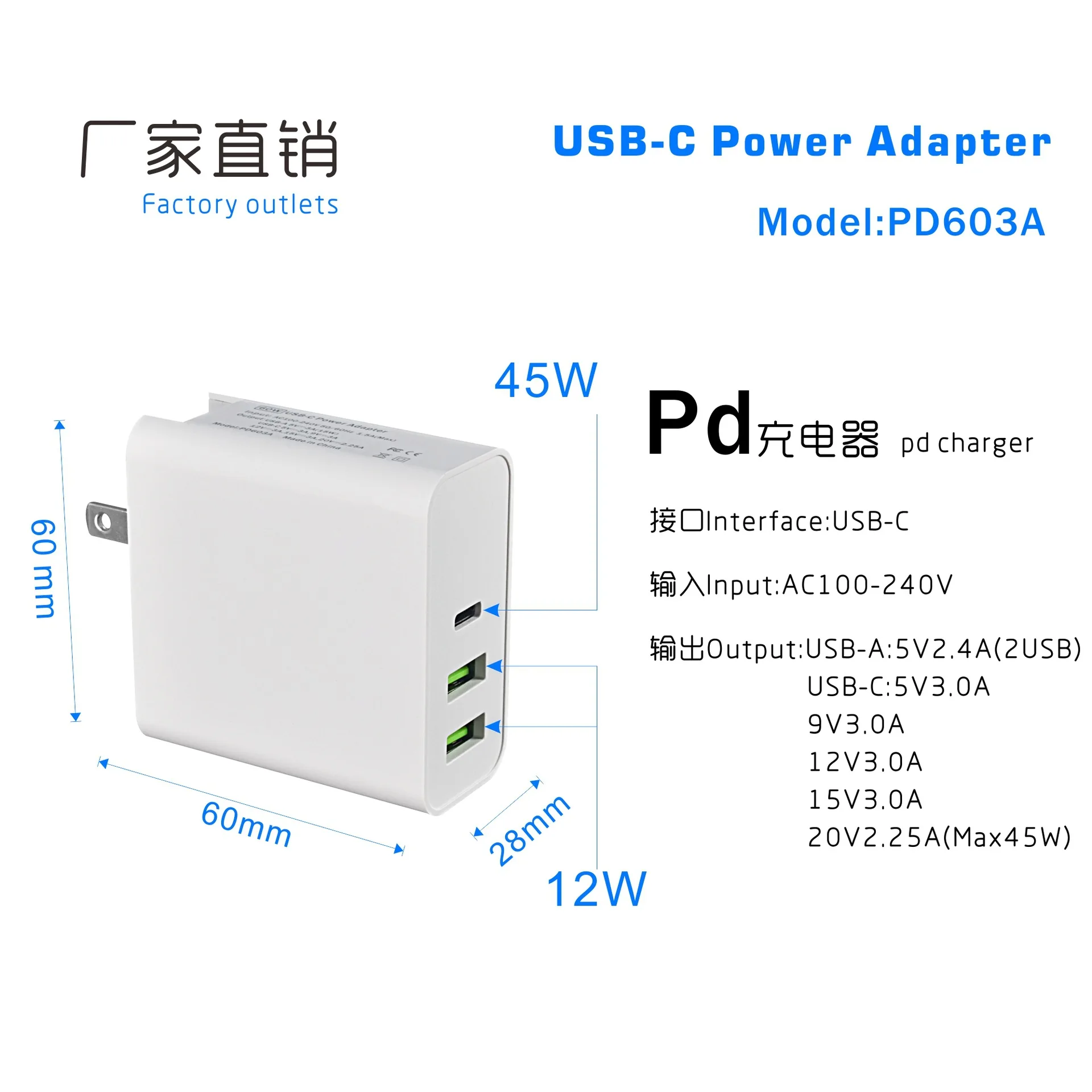 57 Вт США/ЕС/Великобритания двойной USB быстрое зарядное устройство QC3.0 дорожное настенное зарядное устройство для MacBook Pro/Air samsung iPhone iPad Pro