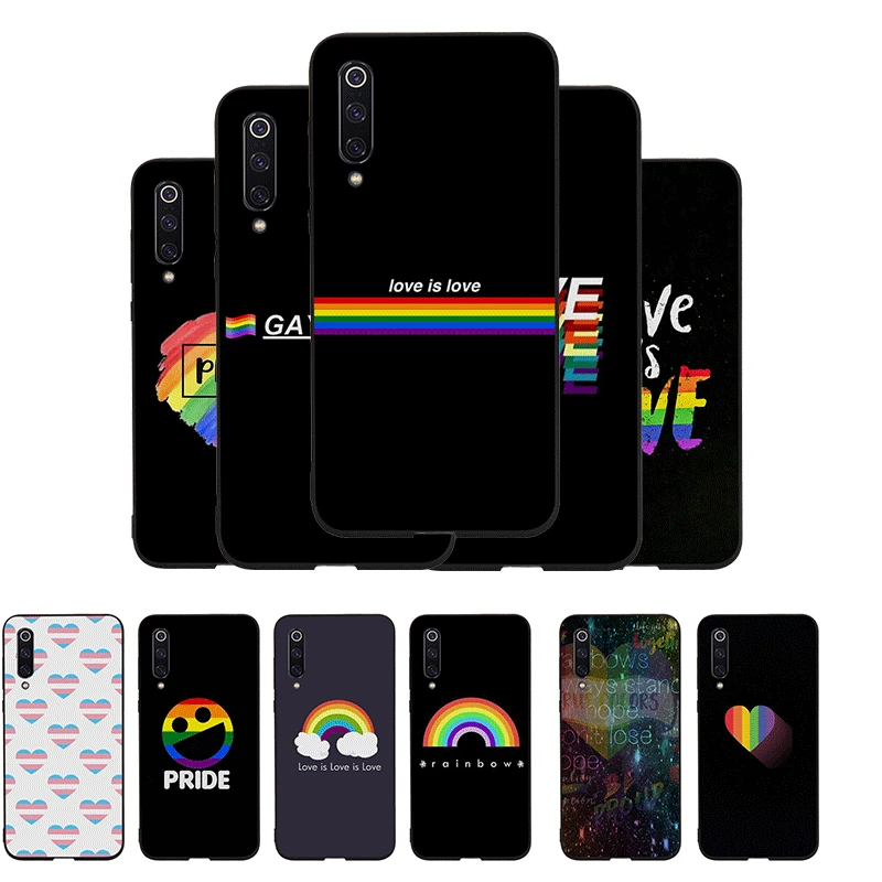 Мобильный телефон чехол для Xiaomi mi 5 5S 6 x 2S 8 A1 A2 5X 6X Lite F1 9T MAX 3 A3 Pro CC9E Love Is LGBT Радужное
