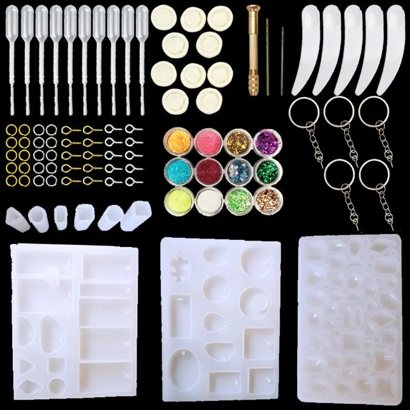 

All Shapes Jewelry Pendant Resin Casting Molds Large Kit Jewelry Making Tools