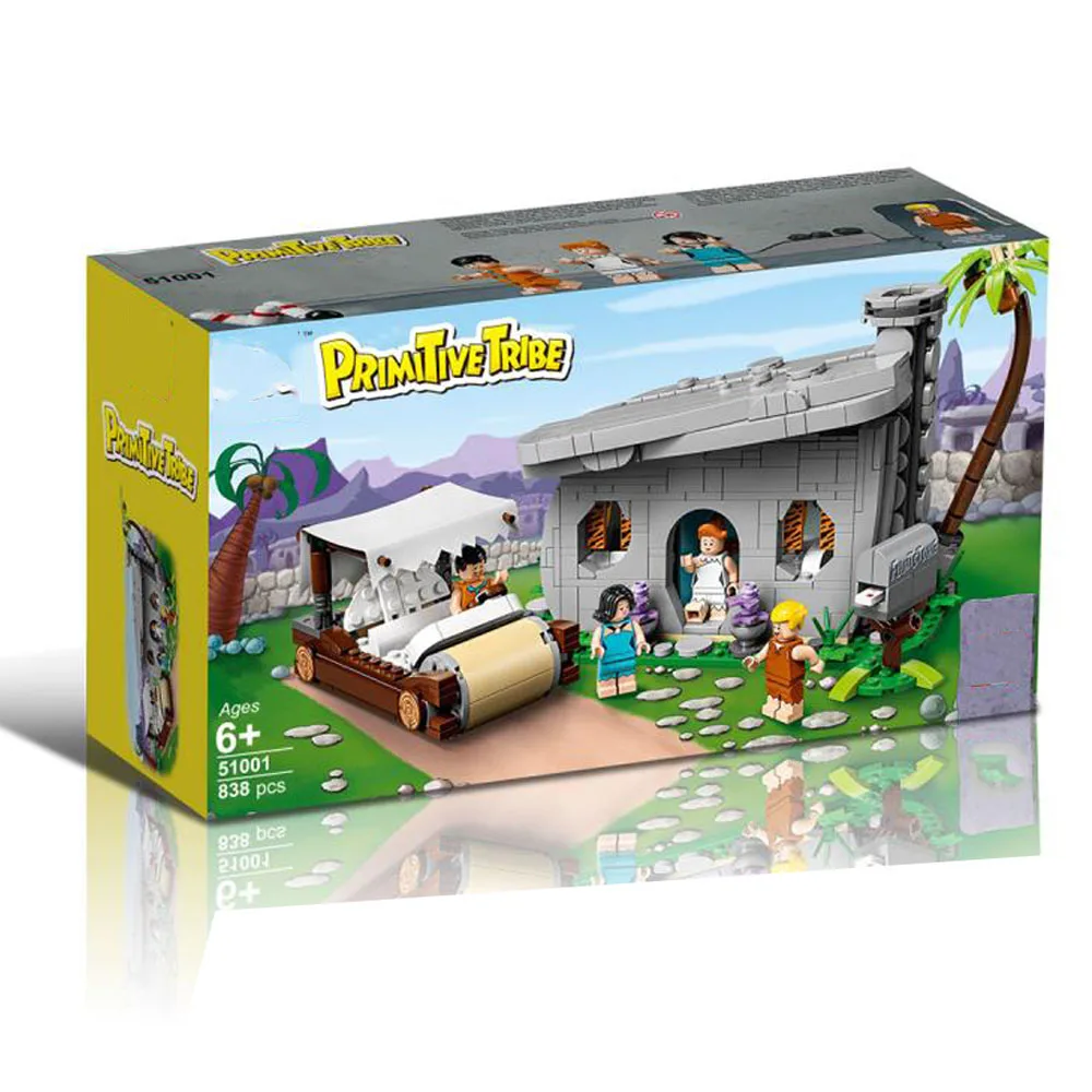 Новинка 838 шт 51001 Flintstones модель совместимая IdeasING 21316 строительные блоки кирпичи развивающие детские DIY Новые игрушки подарки