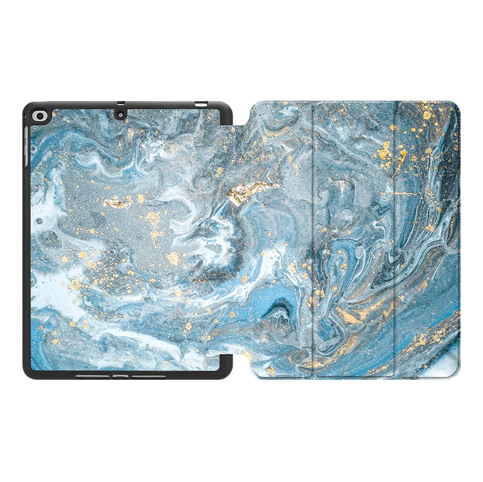 Чехол MTT marble для iPad 9,7 дюймов, мягкая задняя панель из ТПУ+ откидная подставка из искусственной кожи, умный чехол для iPad Air 1 2, чехол для планшета, Fundas - Цвет: IPBC10