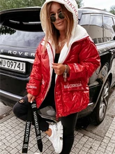 Puffer Jacket Women Oversized Autumn Female Clothes Zip Up Outerwear Aesthetic Streetwear Light Weight Reflective Patchwork Coat