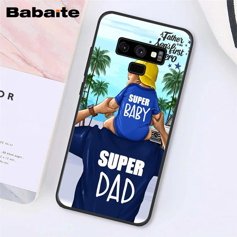 Babaite Модный черный коричневый волос для мамы, дочки, сына, папы, телефона, чехол для samsung A50 S10 Plus S10E Note9 Note8 7 10 Pro