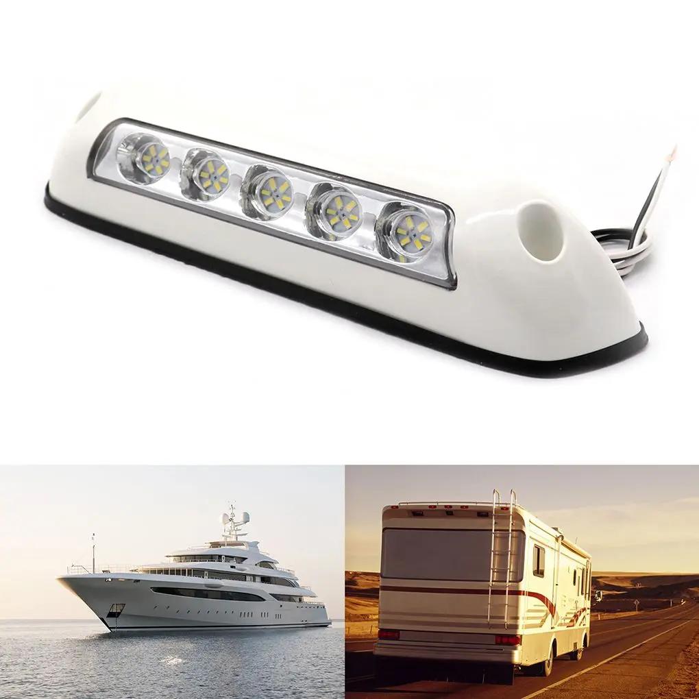 RVs Sunshade Light 5 светодиодный прожектор 6000K белый свет 12 в 2,6 Вт резиновая база Автомобильная фара автозапчасти