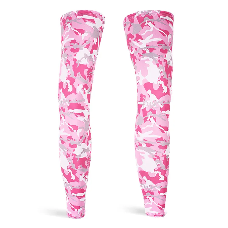 02 玫红迷彩【冰丝腿套】_2