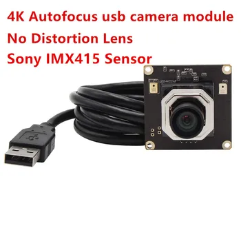 

4K 3840x2160 Autofocus USB Camera module 85 Degree No distortion Lens CMOS Sony IMX415 Video Surveillance Webcam