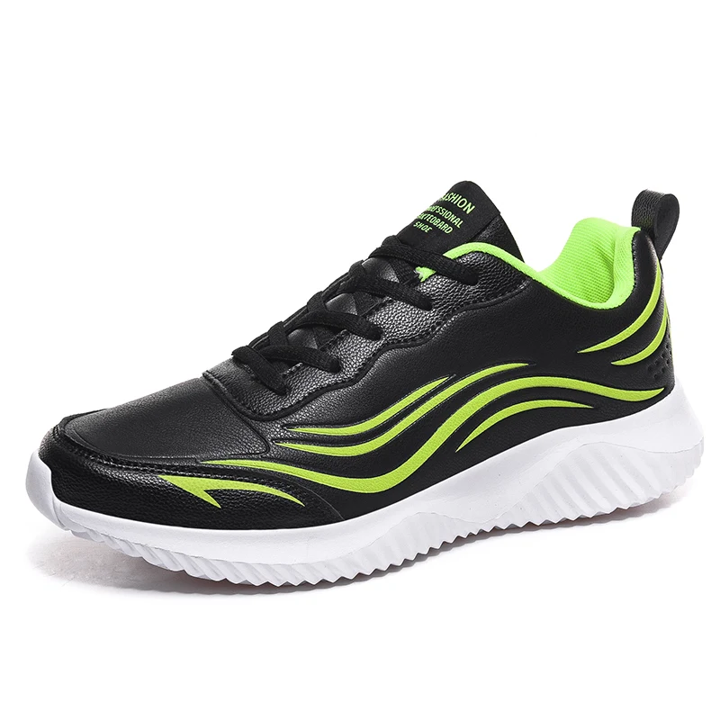 Мужская вулканизированная обувь со шнуровкой удобная парная модная черная