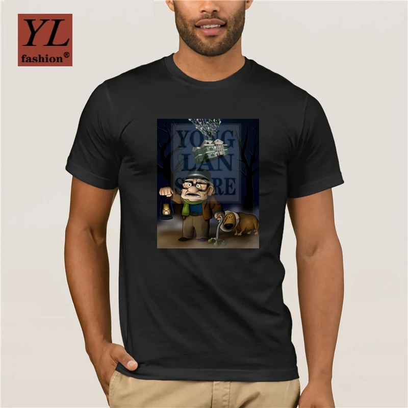 

for mans Something s Up at the Haunted Mansion T Shirt Men s white short sleeve