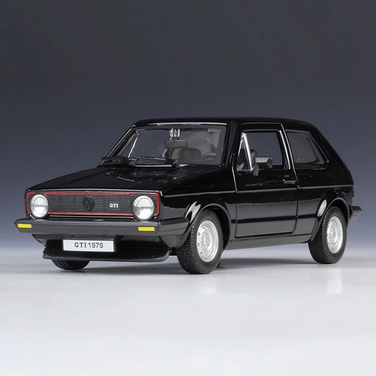 Maisto Bburago VW 1979 Golf Mk1 GTI черный красный литой автомобиль модель игрушки модель автомобиля Maisto модели детский автомобиль