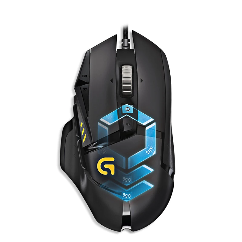 Оригинальная Проводная Механическая мышь logitech G502RGB для игры Esports с подсветкой и кнопкой программирования, универсальная игровая мышь для настольного ноутбука