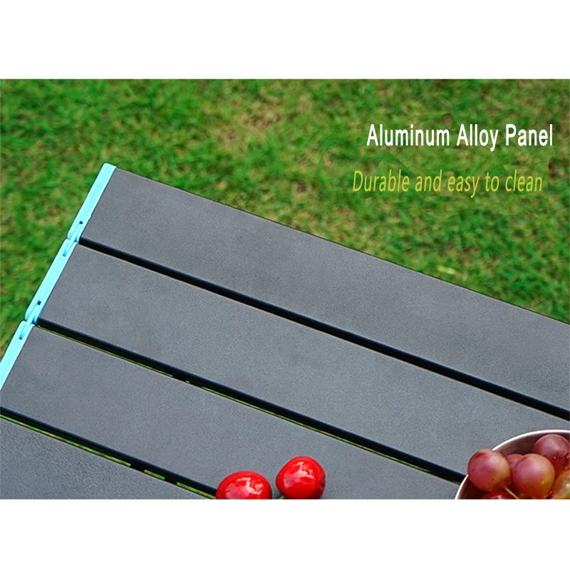 Picnic Portable Folding Camping Table Aluminum Alloy Foldable Picnic Tables Outdoor Desk Barbecue Table Hiking Traveling Table