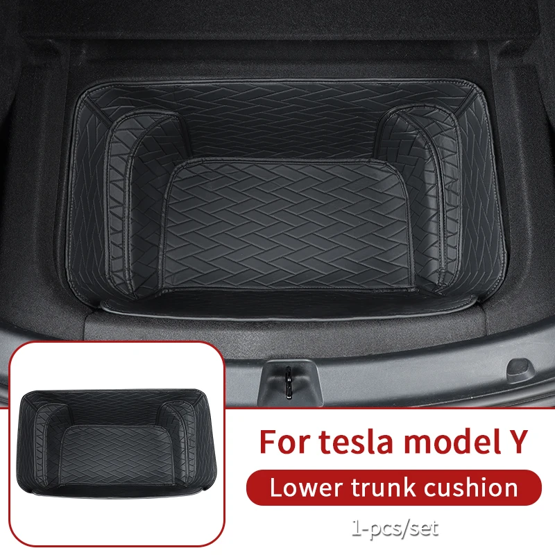 Accessoires de coffre en cuir pour Tesla Model Y, avant et arrière, virus,  2023 ~-2019, 2023 - AliExpress