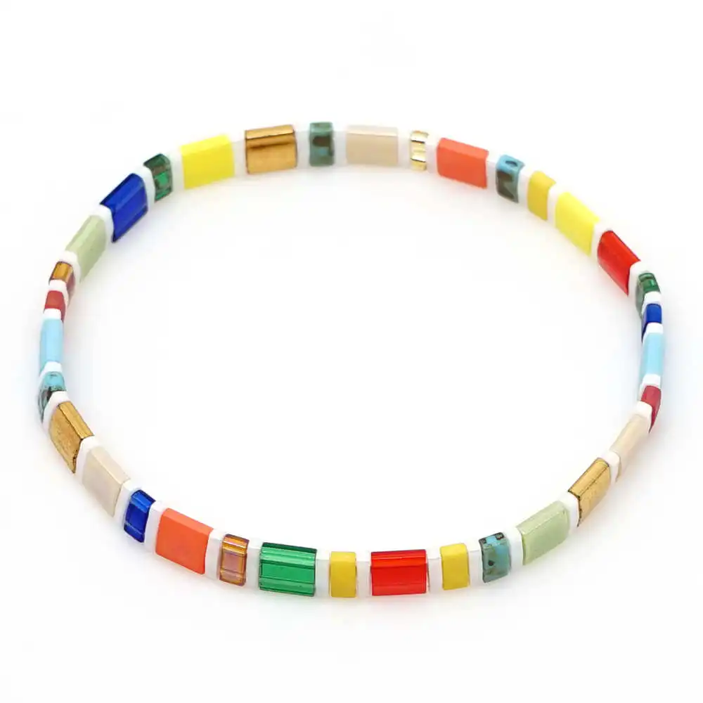Go2boho MIYUKI Tila Beads браслет радужные браслеты ювелирные изделия Красочные Pulseira Mujer женские богемный Летний Пляжный друзья