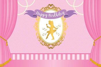 

HuaYi pink curtain decoration solid color background photography backdrops for queen birthday photoshoot photography W-3784
