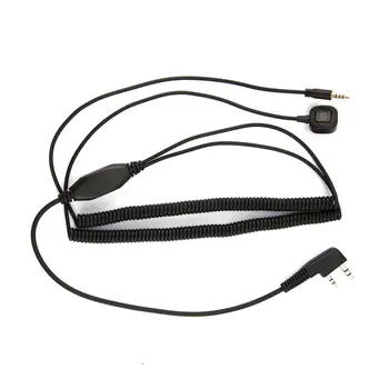 

Helmet Headset Special Connenting Cable Two Way Radio Handheld Walkie Talkie for for Kenwood Baofeng UV-5R Vimoto V3 V6 V8