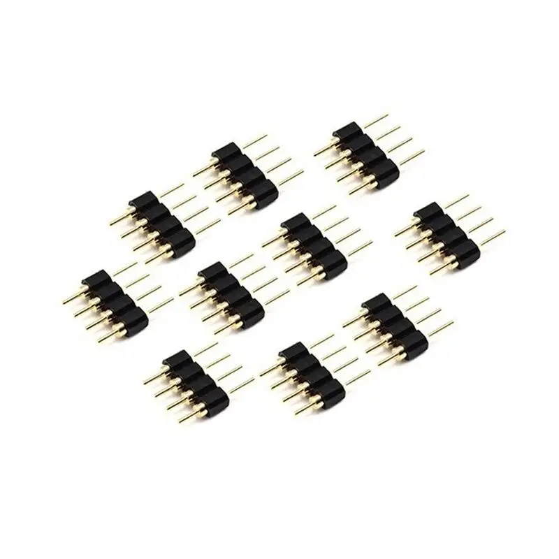 50 шт. 4 Pin Rgb Светодиодная лента штекер Адаптер разъем для 3528 5050 ленточный