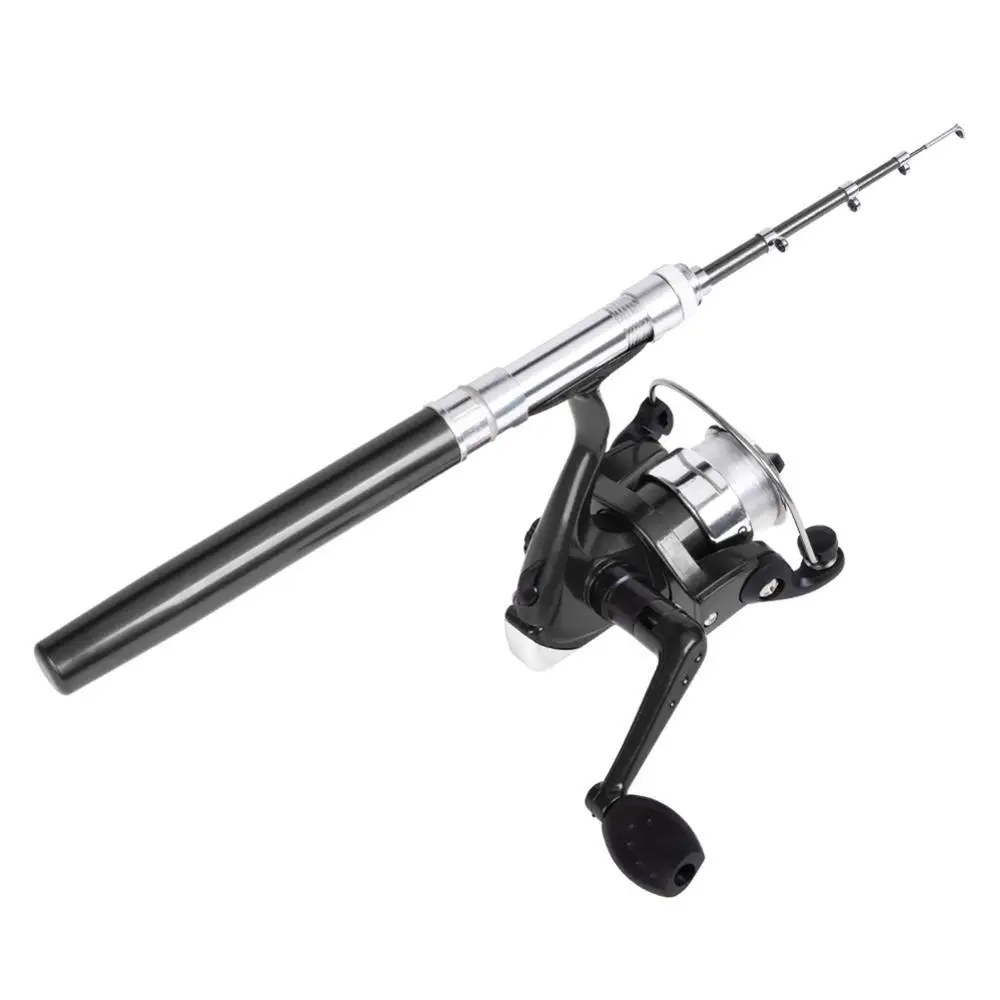 Hot Rod Combo Multi-function Pen Shaped Portable Pocket Telescopic Mini Fishing Pole Rod with Spinning Reel Pesca Iscas Tool Hot Rod Combo Multi-function Pen Shaped Portable Pocket Telescopic Mini Fishing Pole Rod with Spinning Reel Pesca Iscas Tool