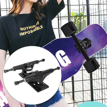 

2Pcs 4-8 inch Aluminum Magnesium Alloy Professional Bridge Skate Board Bracke Black