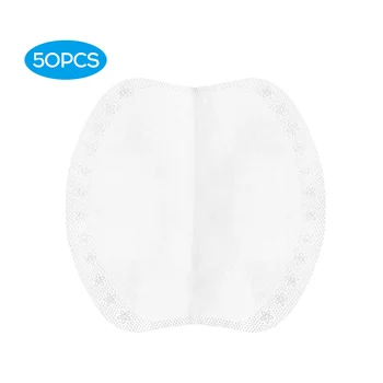

50pcs Disposable Face Mask Replacement Filtering Pads Dustproof Breathable Protective Mask Gasket 3 Layers Replace Inner Pads