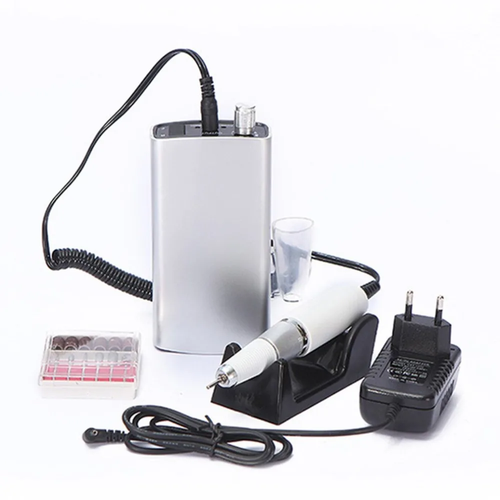 

Portable Size Electric Nail Manicure Drill Machine Tools Nail Drill Bits Pedicure Files Electric Polisher Grind Nail Tool 2019