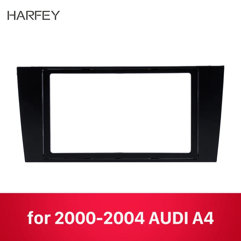 Harfey 2Din 173*98 мм OEM без зазора установка автомобиля Радио панель фасции для Audi A4 2000-2004 тире отделка Установка стерео рамка