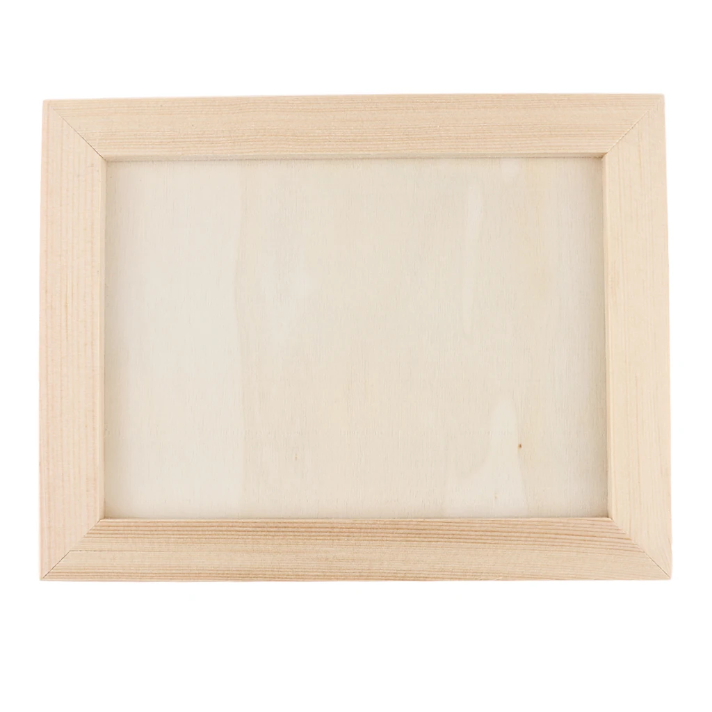 Unfinished Wood Frame - Wooden Picture Frame, Natural Wooden Frame, for Desk Table Top, Home, Office, All Occasions