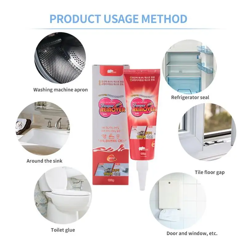 120g Deep Down Wall Mold Mildew Remover Household Caulk Transparent Gel Powerful Mold Sinks Chemical Cleaner Inhibits Bacterial