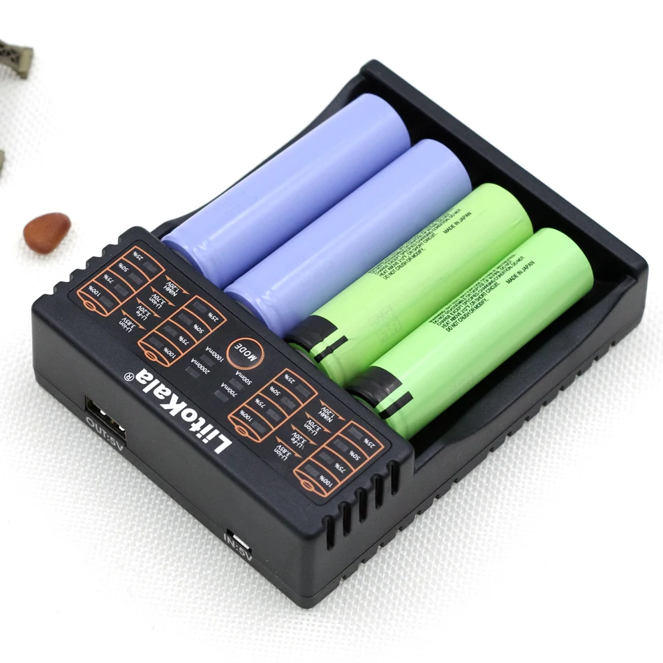 Liitokala Lii-402 зарядное устройство, зарядка 186501,2 в 3,7 в 3,2 в 3,85 В AA/AAA 26650 10440 16340 25500 NiMH литиевая батарея