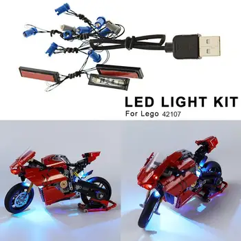

Brick Shine-LED Light Kit for Legoo Ducatii Panigale V4 R 42107 PanigaleV4R motorcycle LED lighting accessories