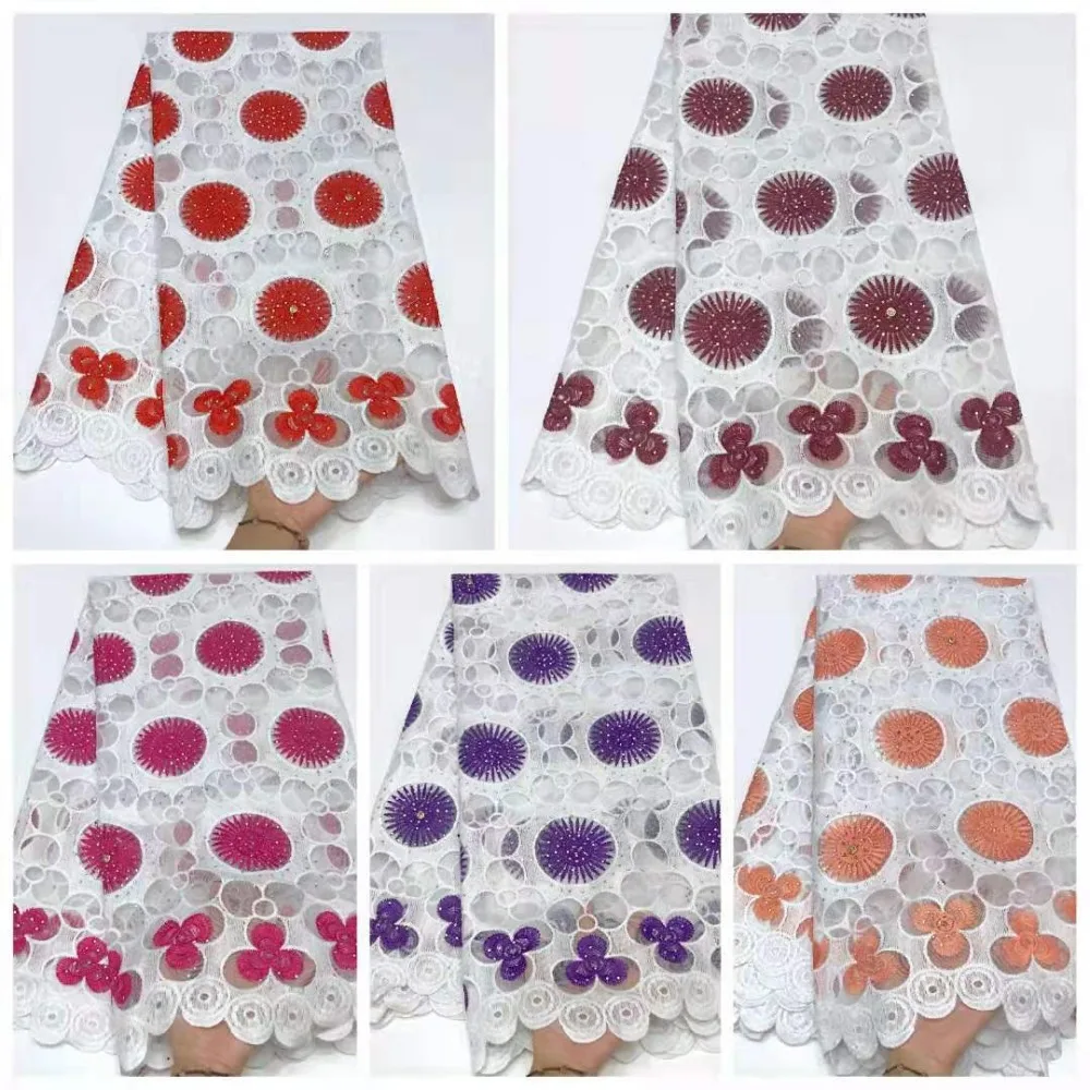 2019 African water soluble  Laces Fabrics Nigerian 3D Cord Lace French Cord Lace  High-quality  African French Net Lace Fabric (9)