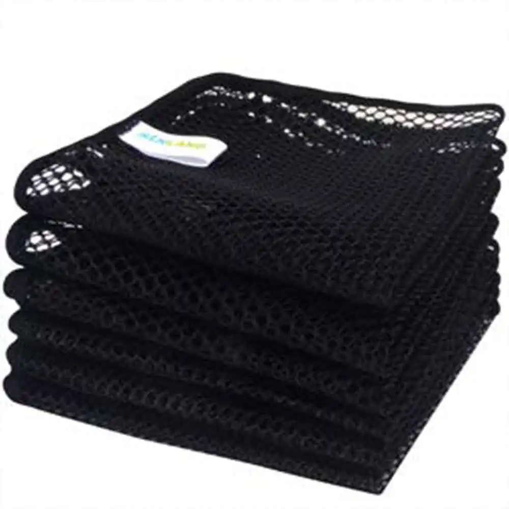 SINLAND Mesh Dish Cloths for Washing Dishes No Odor Dishes Scrubber Kitchen Fast Drying and Easy to Clean 12Inx12In 6 Pack
