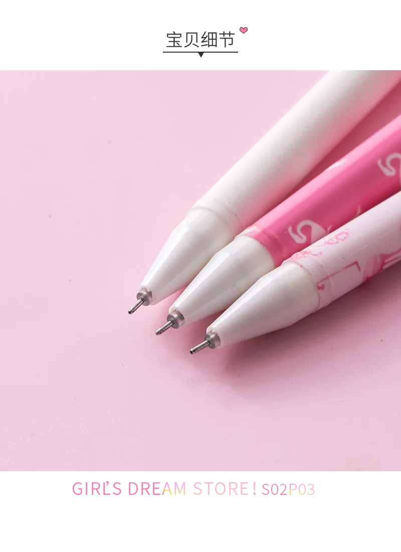 3 шт./компл. Милая гелевая ручка комплект с кроликом из мультфильма ручка Kawaii черная ручка Пластик, офисные школьные ручки канцелярские Diy Пуля Журнал Подарки