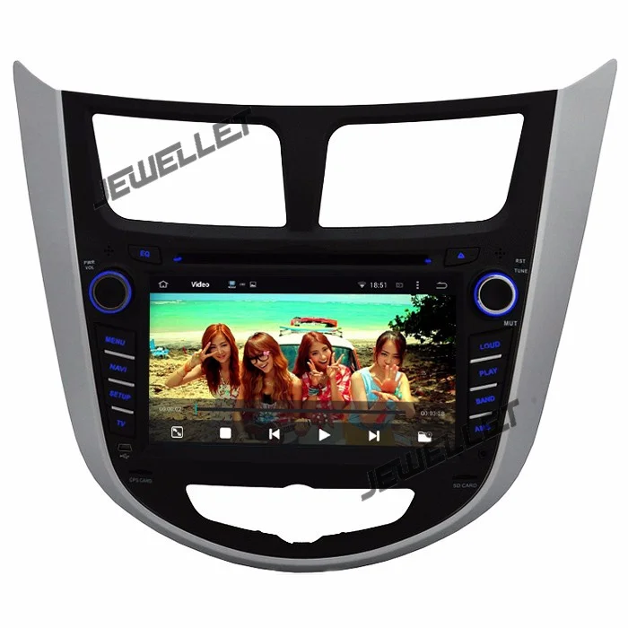 Sale Quad core 1024*600 HD screen Android 9.0 Car DVD GPS radio Navigation for Hyundai Accent i25 Solaris grand avega 2010-2016 4