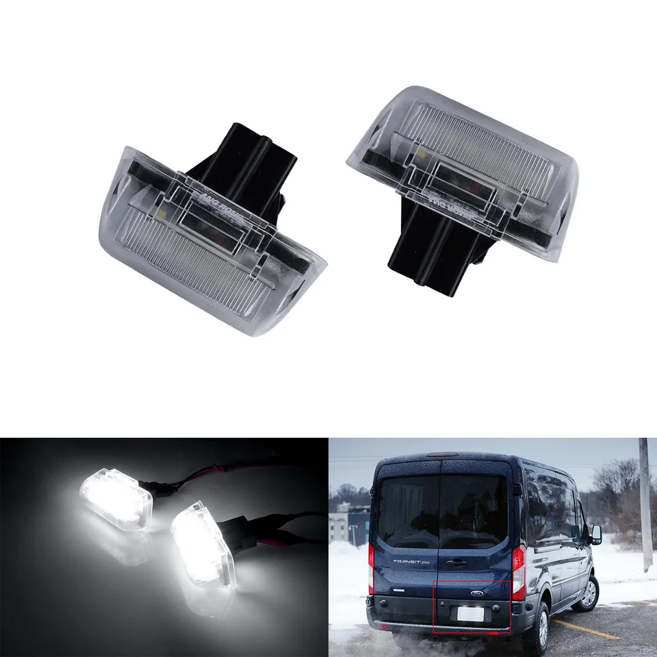 2X Rear Back Number Plate Light For Ford Transit MK5 MK6 MK7 CONNECT 86VB13550AC