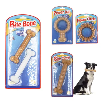 

Solid Bite-Resistant Pet Toy Set Wood Color Bone Dog Toy Molar Dog Pet