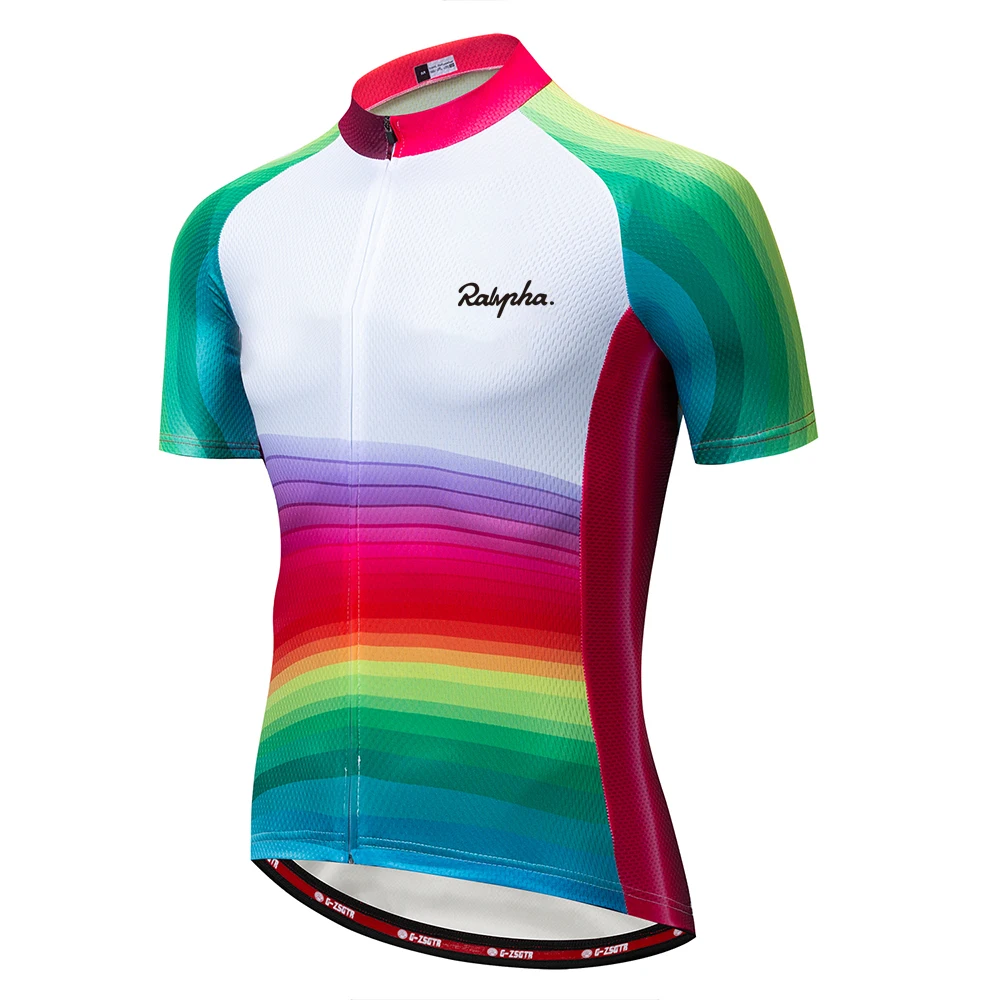 cycling shirt9 Raphain Велоспорт Джерси Pro Team велосипед Джерси с коротким рукавом Триатлон Лето Горные Джерси Мужская дышащая одежда для велоспорта - Цвет: cycling shirt9