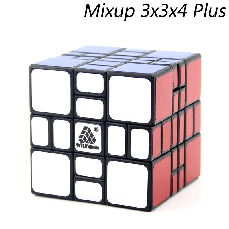 WitEden Mixup 3x3x3 3x3x4 4x4x3 4x4x4 Plus, магический куб, пазлы, скоростные головоломки, обучающие игрушки для детей - Цвет: Mixup 3x3x4 Plus