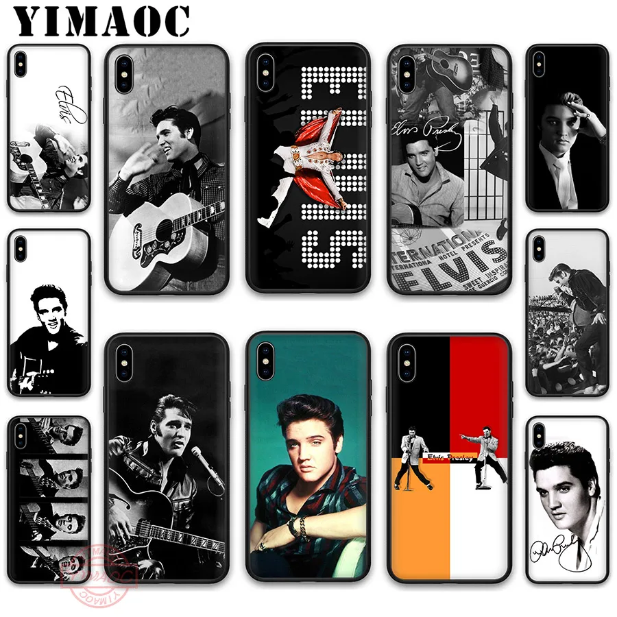 Мягкий силиконовый чехол YIMAOC Elvis Presley для Apple iPhone 5 5S SE 6 6S 7 8 Plus X XS XR 11 Pro Max задняя