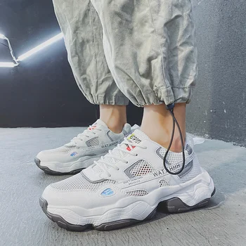 

Fashion Thick Bottom Men Casual Shoes Comfortable Outdoor Non-slip Sneakers Light Breathable Men Shoes Trend New Vulcanize Shoes