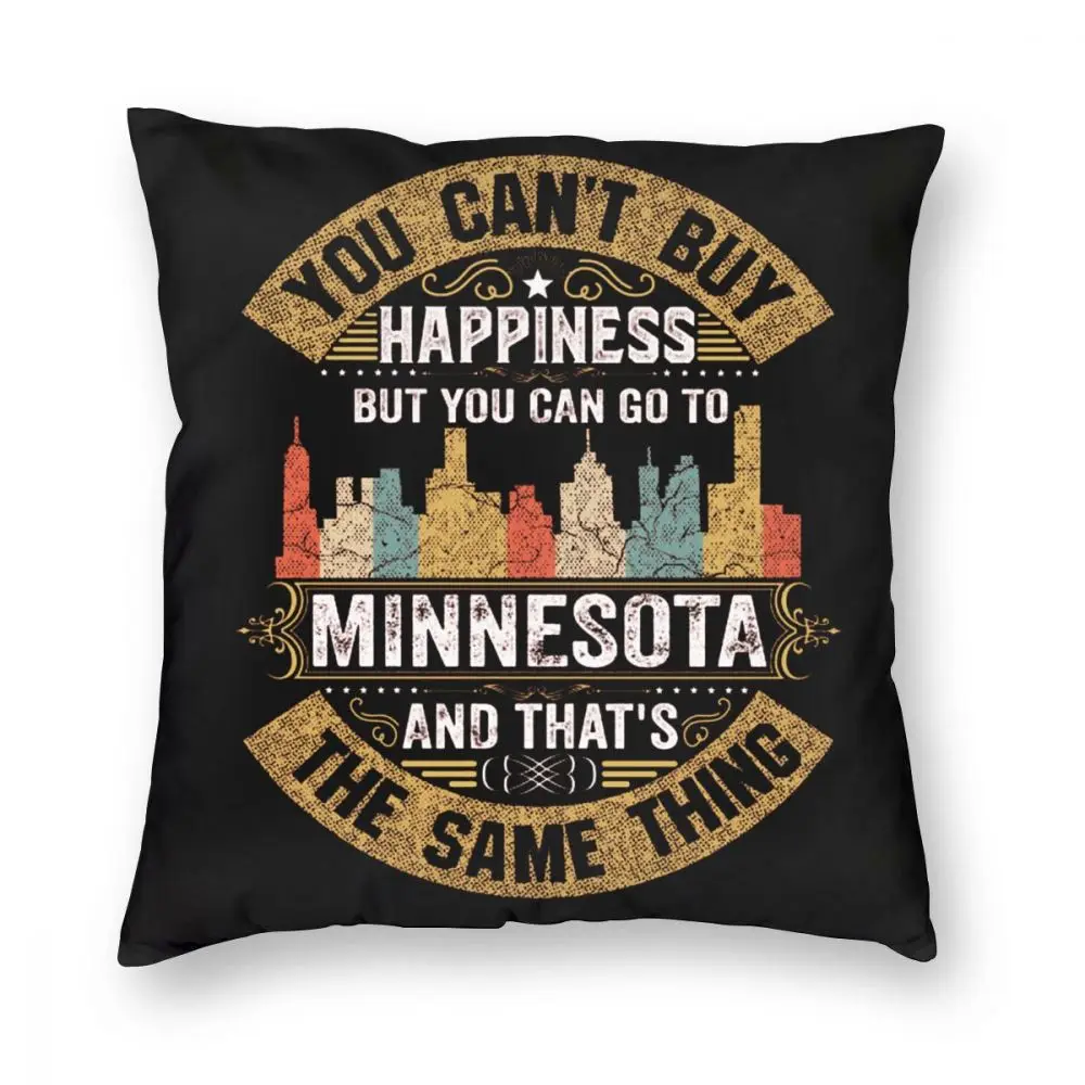 

Minnesota State Flag Square Pillow Case Cushions for Sofa Minnesota State Fair Gift Vintage Cushion Covers