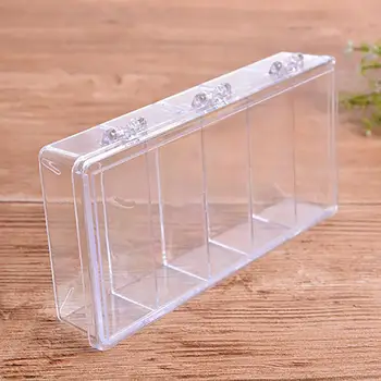 

Joylife 5 Compartments Clear Rectangle Pill Case Tablet Drug Storage Box Hinged Lid Medicine Organizer