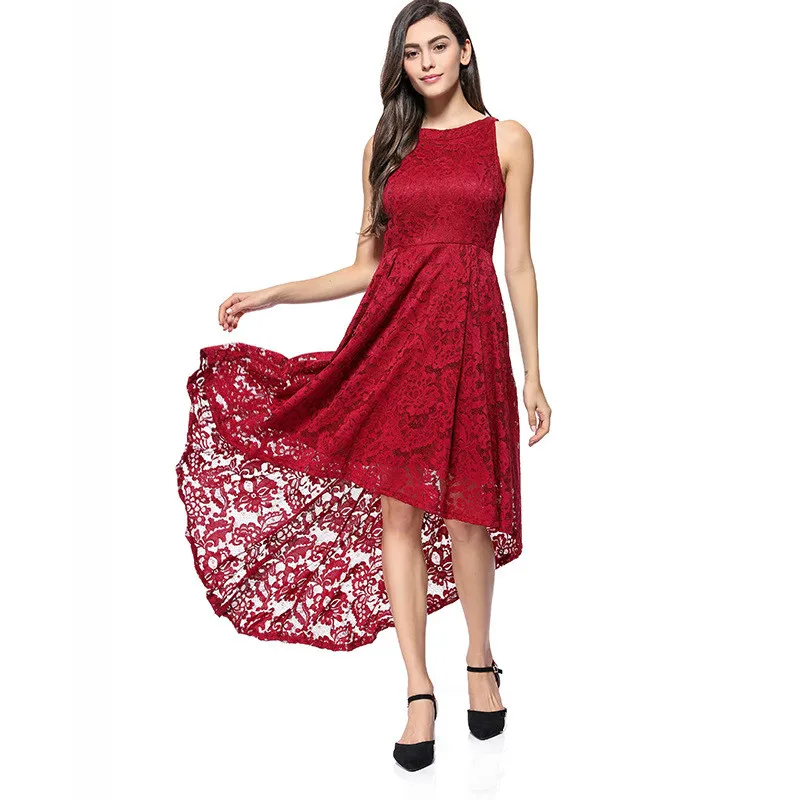 Женское модное сексуальное кружевное Деловое платье летние длинные элегантные