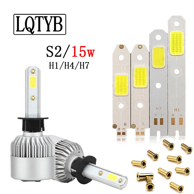 10 шт. led автомобилей головной светильник csp COB H1 /H4AB/H7 9V 6000-6500k для и мотоциклов S2 F2
