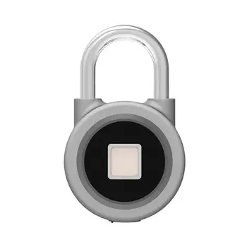 

1 PC Fingerprint Lock Wireless Rechageable Waterproof Electronic Lock Padlock Smart Lock for Backpack Office Suitcase