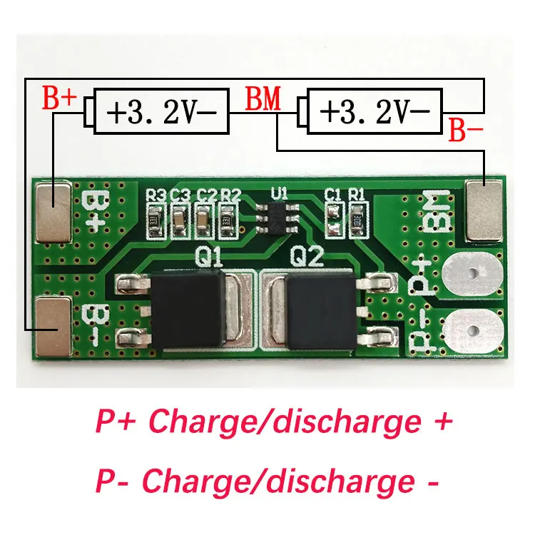 Защитная плата для литий ионных аккумуляторов 2s 8a 7 4 В 8 в 18650 Bms Pcm 15 А|Аксессуары