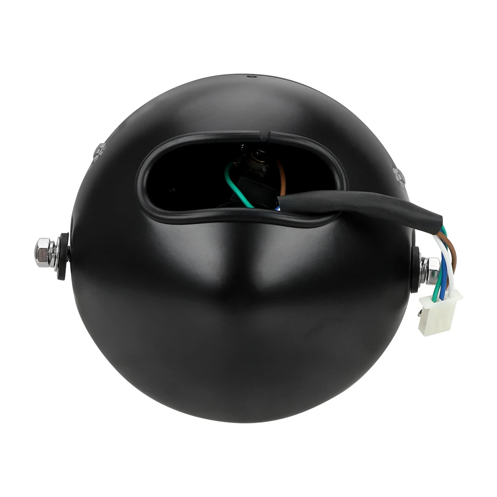 FORAUTO DC 12V мотоцикл ретро-фары круглая Лампа мотоцикл гриль головной светильник передний Светильник Универсальный Автомобильный Стайлинг